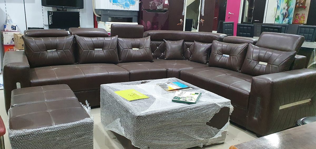 L-Shape Sofas at Kamlesh Furniture Mart Rewa - design 1