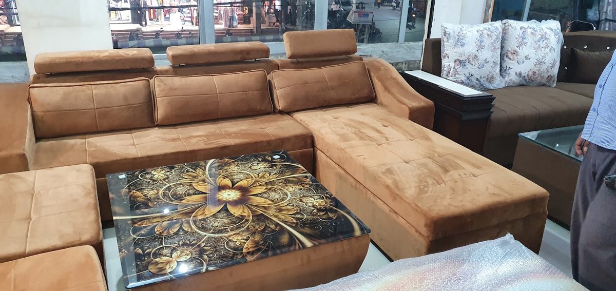 L-Shape Sofas at Kamlesh Furniture Mart Rewa - design 6