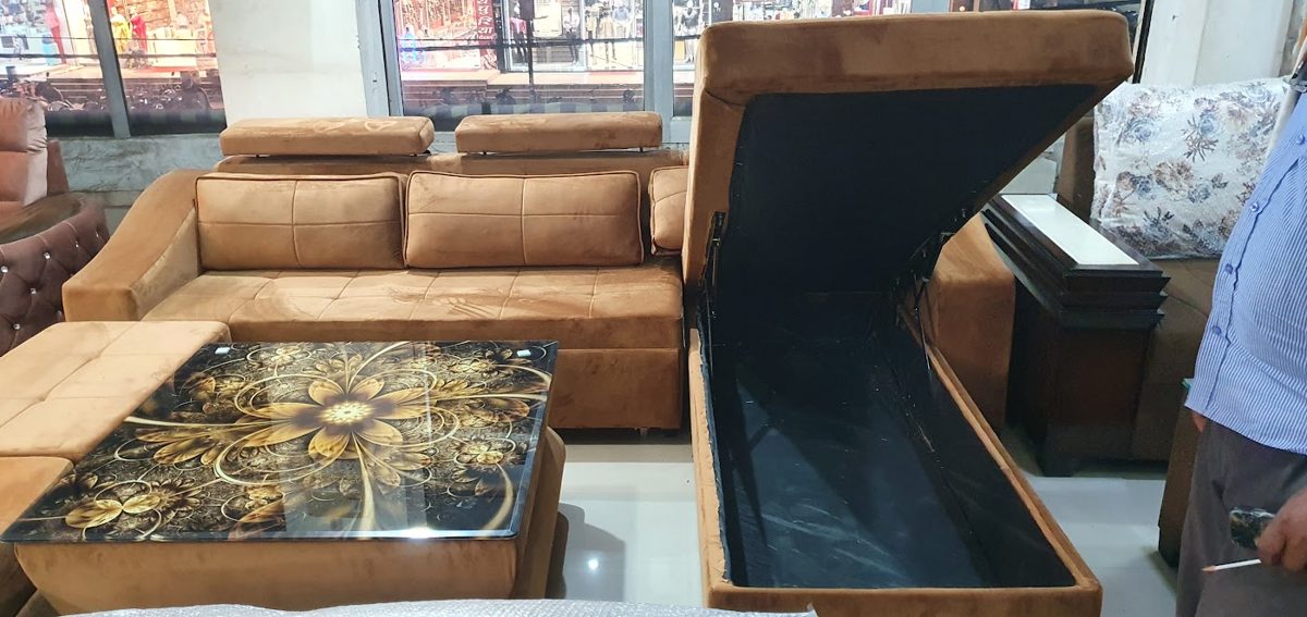 L-Shape Sofas at Kamlesh Furniture Mart Rewa - design 7