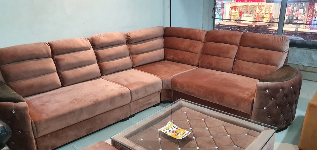 L-Shape Sofas at Kamlesh Furniture Mart Rewa - design 9